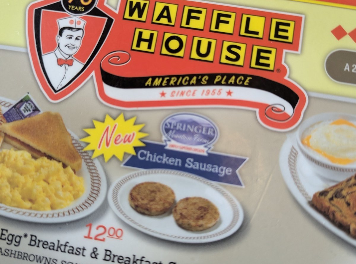 bziddy's tweet photo. I wonder how many of the waitresses at this @WaffleHouse have a tattoo of @CobiesCards 

Remember, it's not a #wafflehouse, it's a #wafflehome https://t.co/v14pff2Gdy