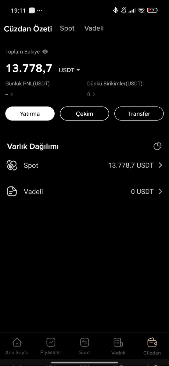 #kcex paramı aldim lakin 7000$ a yakin kesinti yapıldı sebep olarak anormal işlemler diye belirttiler. Borsayı kullanmayiniz