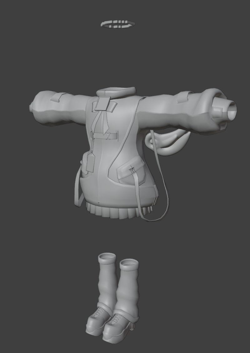 モデリングwip
ヘイローにとんでもないギミックを仕込む予定です
#VRChat #b3d