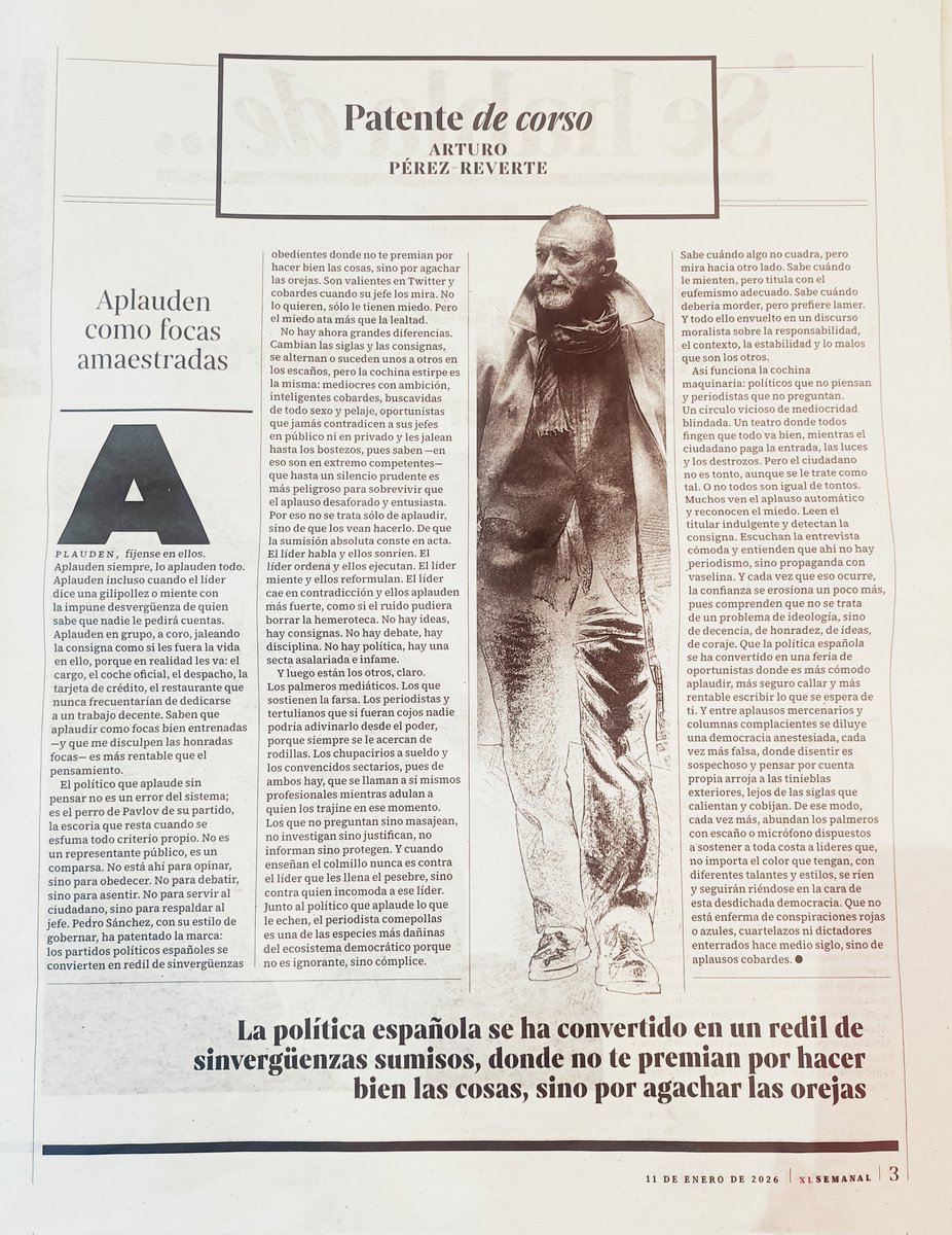 "Y entre aplausos mercenarios y columnas complacientes se diluye una democracia anestesiada, cada vez más falsa..."

#Palmeros #mediocridad
#política #periodismo #políticos.