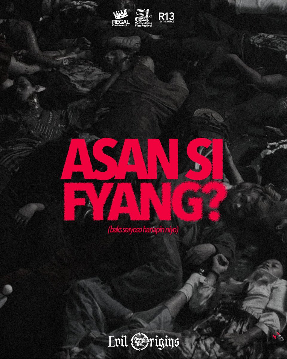 RegalFilms's tweet image. POV: Kasama ka sa kulto ni Malum na naghahanap kay DJ Elle! #SRREvilOrigins

Three weeks in… and the fear won’t stop. 👀🩸
#SRREvilOriginsMMFF  proves that true Filipino horror hits different on the big screen. Now on its 3rd week in cinemas

#MMFF51 #MMFF2025 #FilipinoHorror