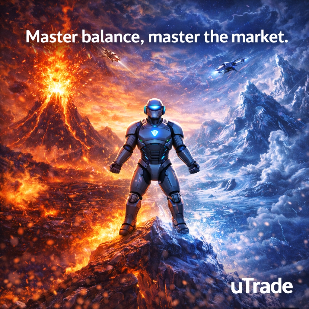 Master balance, master the market.

The market is chaos and opportunity at the same time — heat and cold, fear and confidence.

Most traders get pulled to extremes. They either chase too hard or freeze when it matters most.

But progress isn’t found in the extremes. It’s found in