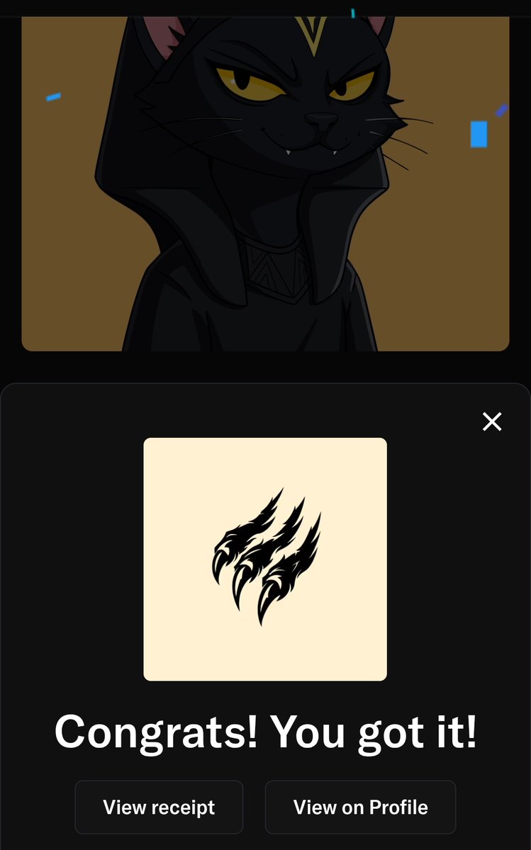 Minted my <a href="/Clawsxnft/">Claws</a> 
TY <a href="/shrionchain/">Shivashri</a> 👑