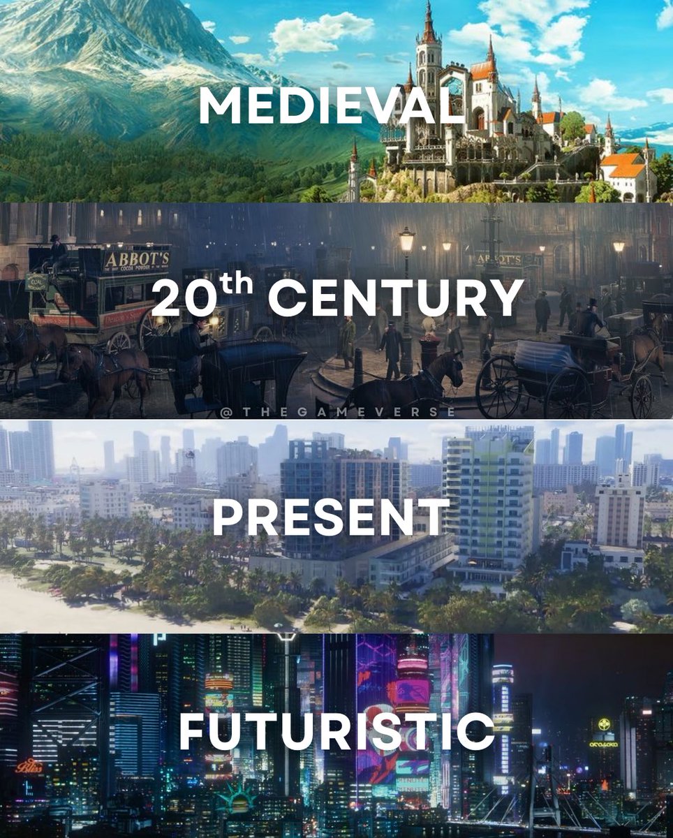 TheGameVerse's tweet image. Which setting do you like the most in video games?