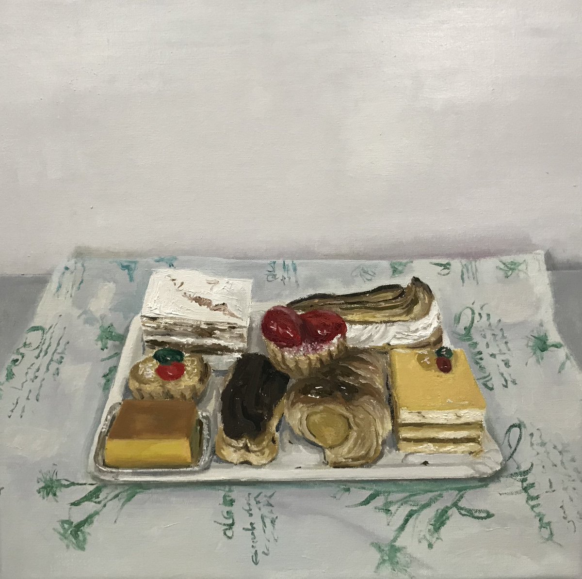 Domingo por la tarde , óleo sobre lino