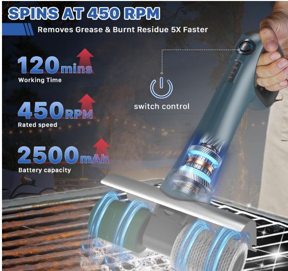I've never seen a grill grate cleaner like this - amzn.to/49gYnIf

#grilling #grill #cleaning #accessories #outdoorliving