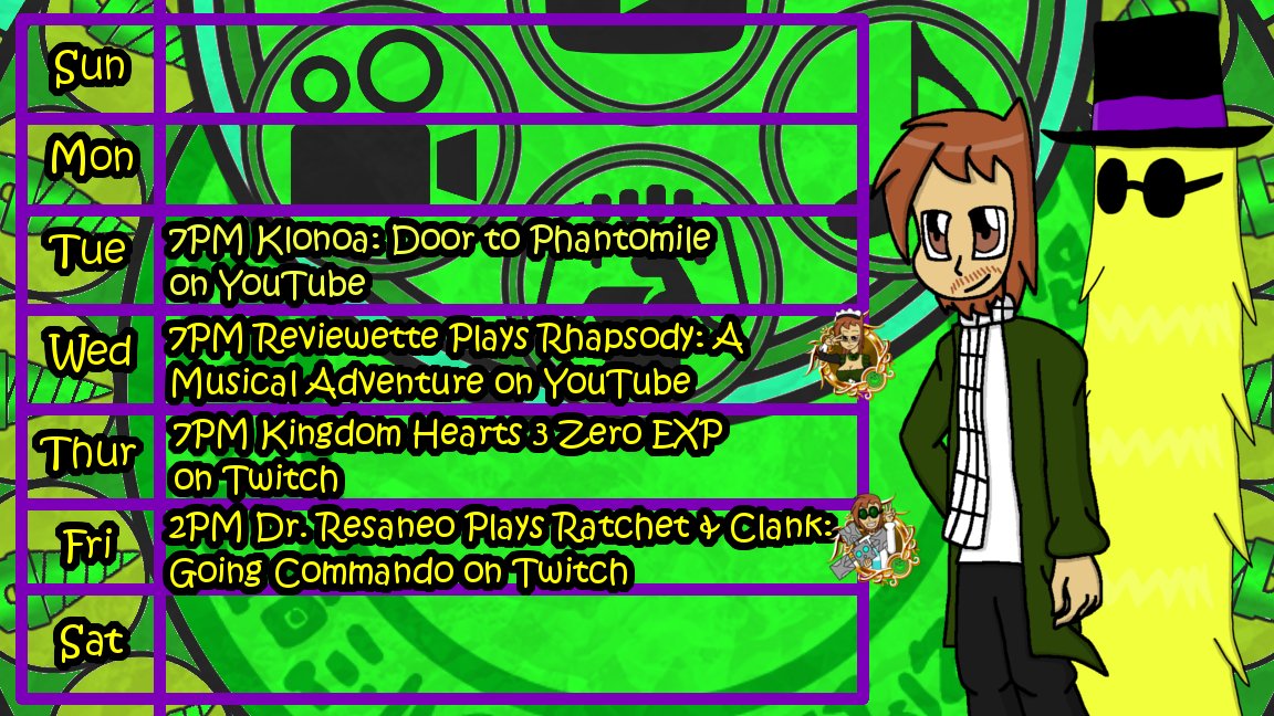 ThoseHat's tweet image. Stream schedule for the week of 1/11-1/17! All times are in PST!