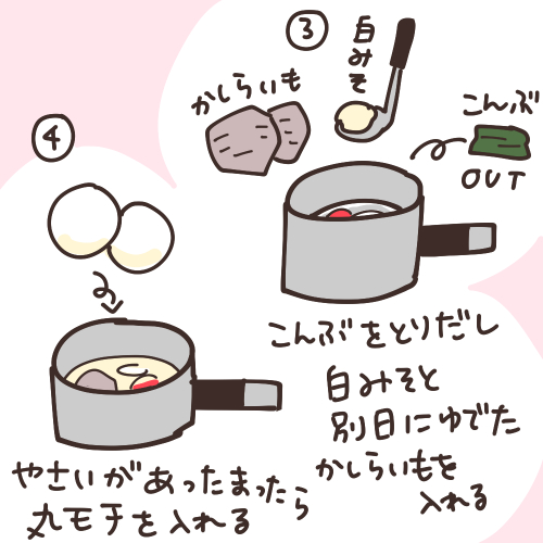 うちの雑煮(関西風) 