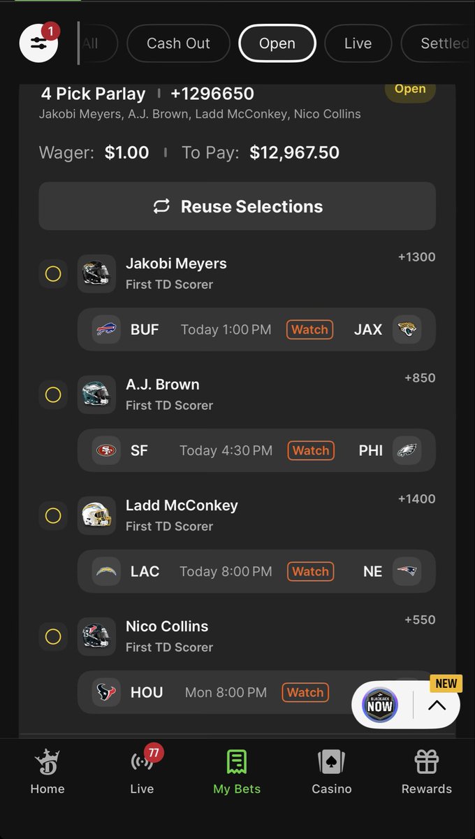 EPostma88's tweet photo. @JimmySportPicks DK pays better, that’s why I said $13,000.  I’d already done it 😂 https://t.co/SefUAopd0c