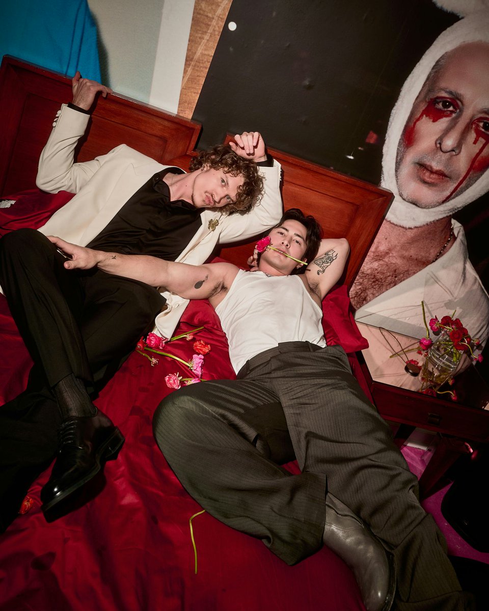 hudsonwupdates's tweet image. Hudson Williams and Connor Storrie at W Magazine’s Annual Best Performances Party in LA