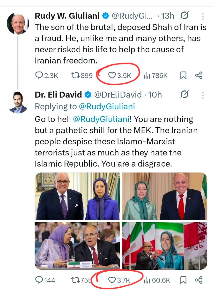 DrEliDavid's tweet image. Ratioed this pathetic disgraced clown