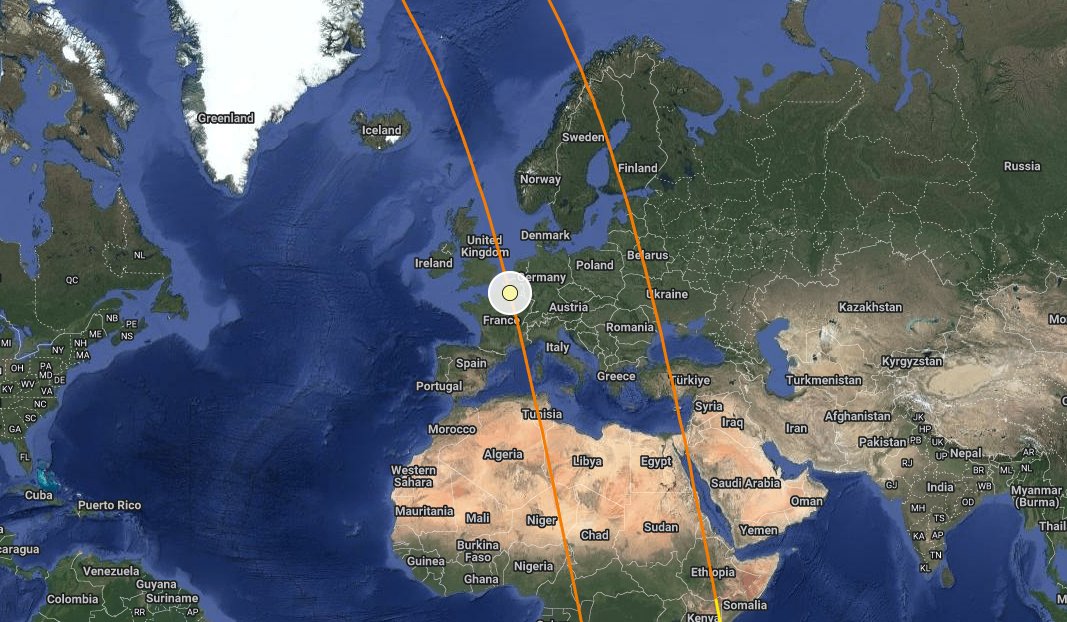 Many reports are coming in of Falcon-9 'Twilight' mission de-orbit burn occurring over the EU at ~1633 UTC