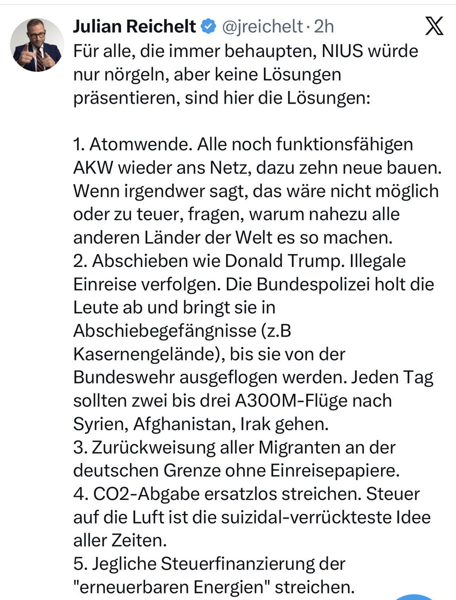 Genau um solchen 👇 gefährlichen Irrsinn zu verhindern, haben die Alliierten auf den #ÖRR gesetzt und #DanielGünther hat Recht.