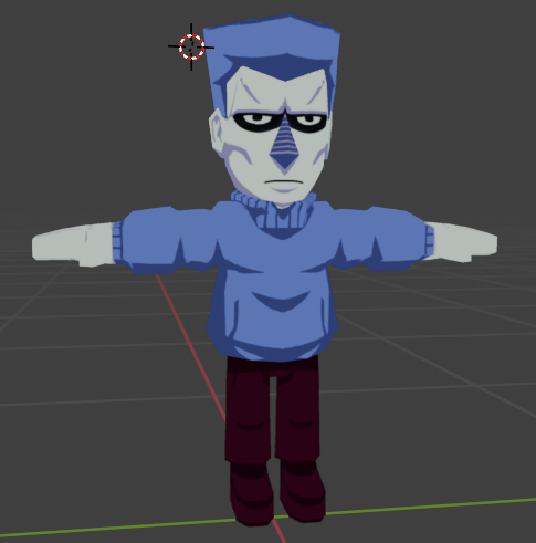 I finished my first 3D character project, enjoy this Joe #blender