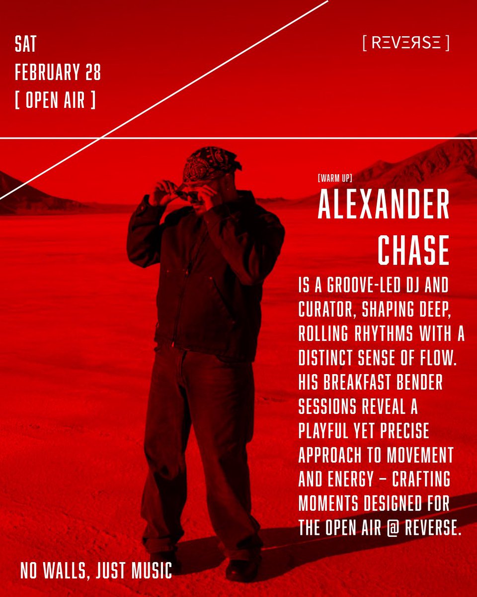 CrossborderW's tweet image. @lifeofalexanderchase warms up RΞVΞЯSΞ with deep grooves and the Breakfast Bender flow.

Sat • Feb 28
Open Air · Dallas, TX Under - @margarethunthillbridge 
DAY TO NIGHT

No walls, just music.