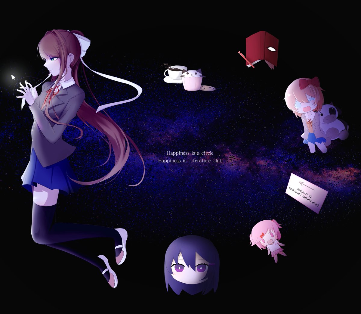 MSYNS4Love's tweet photo. Happiness is a circle
Happiness is a Literature Club
#DDLC https://t.co/vRhqD3cSp6