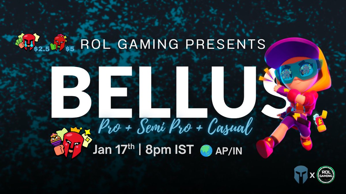 uncprog's tweet photo. 🏆 ROL's BELLUS
👥 TEAM COMPOSITION
Each team will consist of 3 players:
🥇 1 Pro Player
🥈 1 Semi-Pro Player
🎮 1 Casual Player
Join server for complete info:
- 📊 PLAYER POOLS & SKILL BALANCING
- 🎯 SEMI-PRO DRAFT SYSTEM
https://t.co/NxTPzC1bpL
#ROLGaming #BrawlStars #Bellus https://t.co/KclC5qZrQA