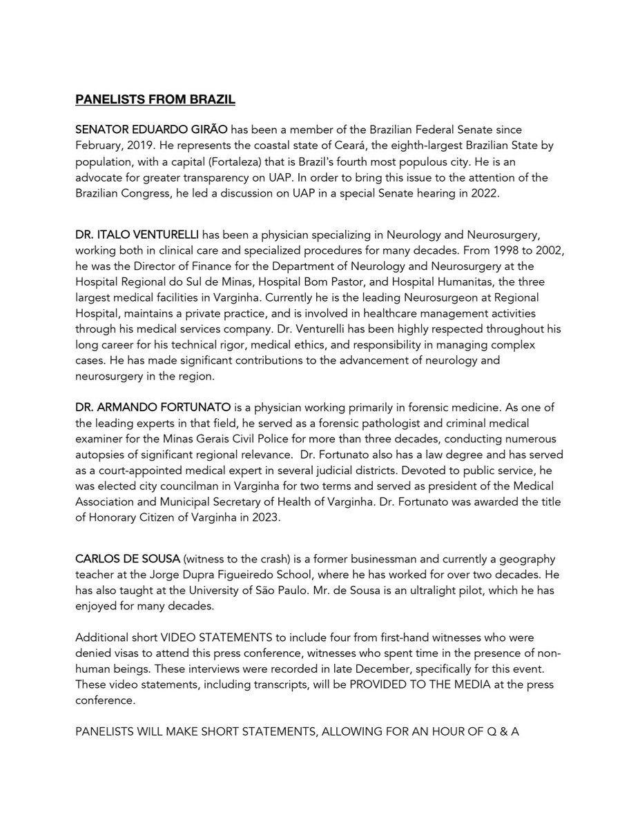 jamescfox's tweet image. Full press release for our big UAP event in Washington, DC, January 20th at the National Press Club from 11:00 am to 1:30pm. We had to move mountains and walk on water to make this happen. Please help spread this around the globe.