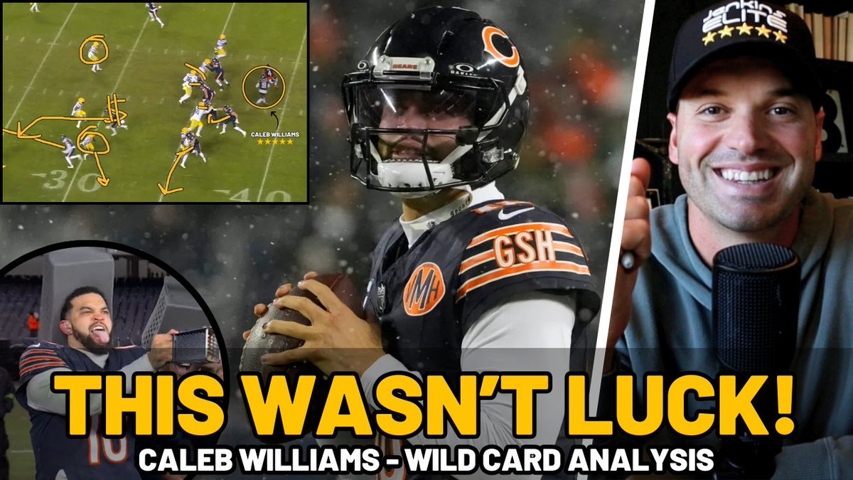 TJenkinsElite's tweet photo. 🚨 NEW FILM ANALYSIS 🚨

Caleb Williams - Wildcard Film Analysis

26 Clips, 83 minutes, let's have a day #DaBears fans! https://t.co/zwaIVqxFMC