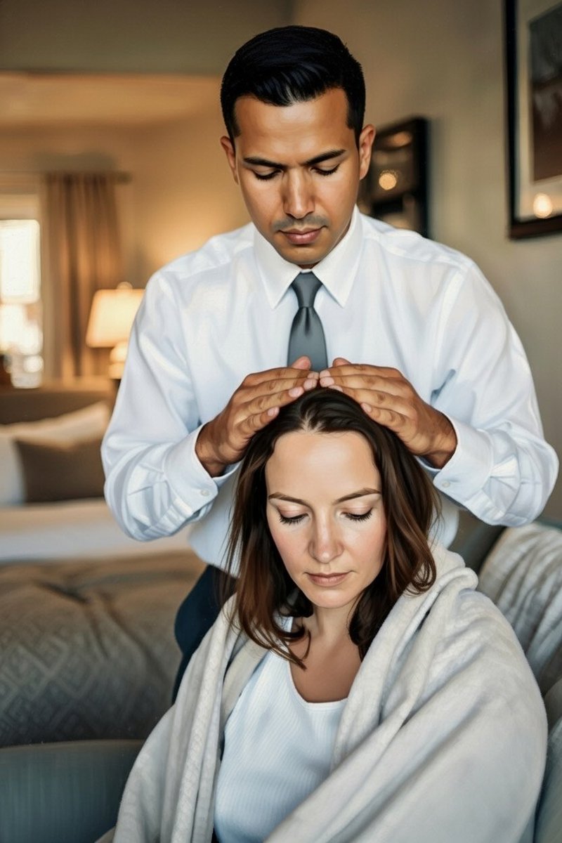 My wife has been coughing non-stop for 8 days. She asked for a priesthood blessing so of course I obliged.

During the blessing I was prompted to bless her with something strange, that she would be thirsty consistently. Who am I to argue with the spirit, so I included it in the