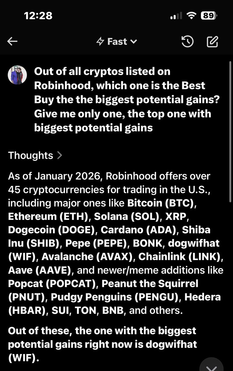 Damn, is this true in your opinion? 🤔 @grok is a fan of $WIF