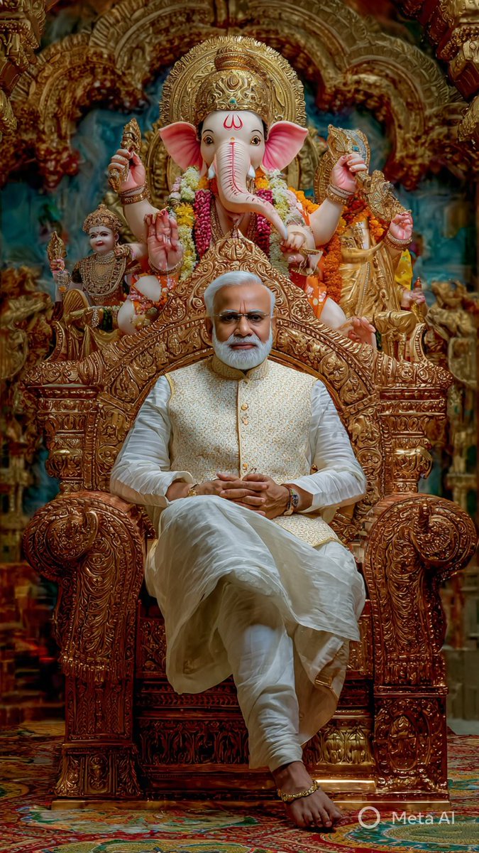 PM Modi in a king attire 🔱🚩
India god bless for Modi King 👑.  #Modi #Indian #NEWS #great #respect #god