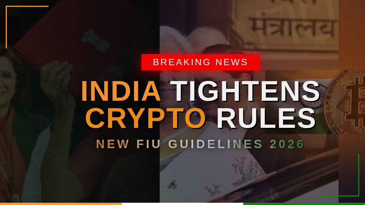 🇮🇳 BREAKING: India Tightens Crypto Rules New Requirements for all  Platforms: ◉ Mandatory AML officer appointment ◉ CERT-In cybersecurity  audits required ◉ Full sender & receiver data for every transaction ◉  Self-custody