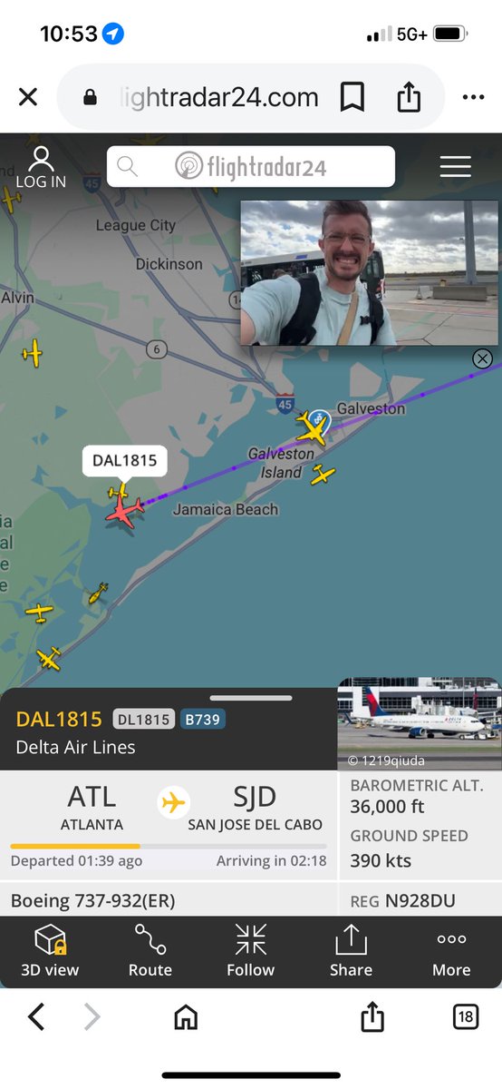 baur_bruce's tweet image. Today’s chemtrails over Galveston.  Thanks delta airlines