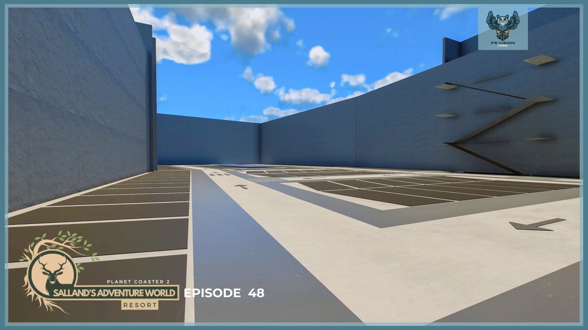 #PlanetCoaster2 #PlanetCoaster <a href="/PlanetCoaster/">Planet Coaster 2</a> 

To ensure the parking garage was built to the correct dimensions, I started by placing the parking spaces. Next, I clearly marked the driving routes for vehicles, so everything would run smoothly. 

youtu.be/vB2nnIZ1nms