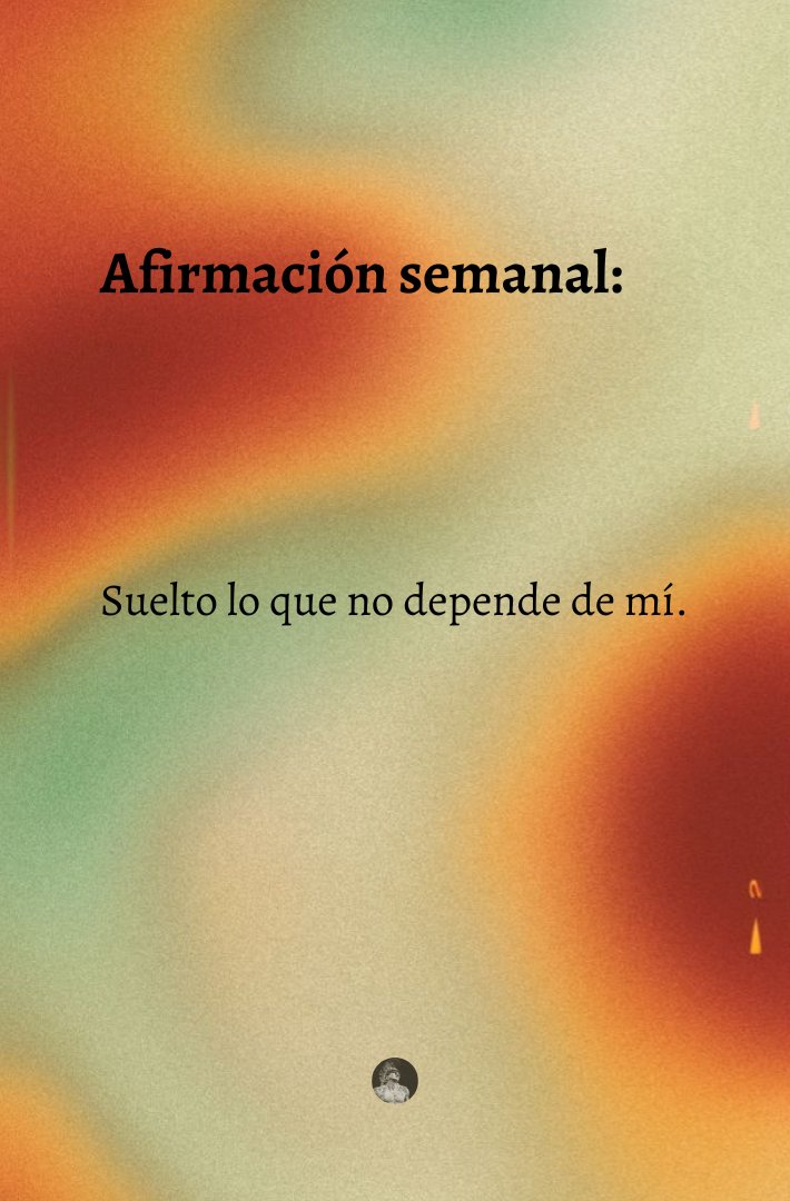 Afirmación semanal:
