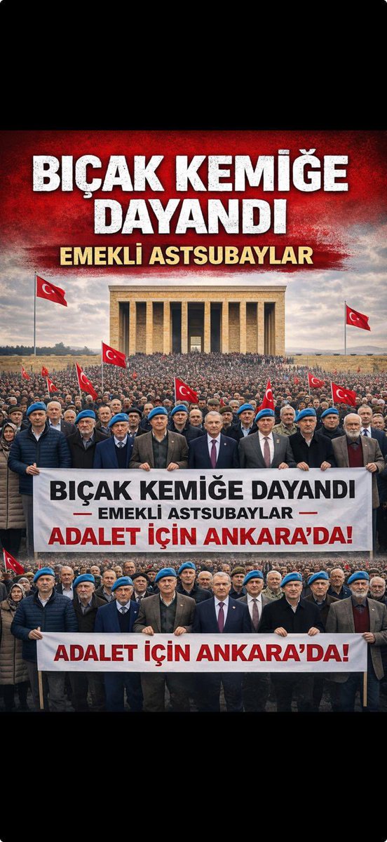 04 Nisan 2026 Ankara Büyük Astsubay Mitingi – Onur Mücadelesine Destek