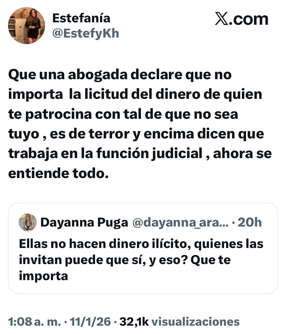 Este mismo criterio aplica en el #CasoSinohydro para la situación jurídica de <a href="/ecarmigniani/">Eduardo Carmigniani</a>, más grave aún porque participa en la trama y tiene altos conocimientos jurídicos o al menos así lo dicen él y sus defensores de “con factura con factura”. 
A otros cojudos con esos