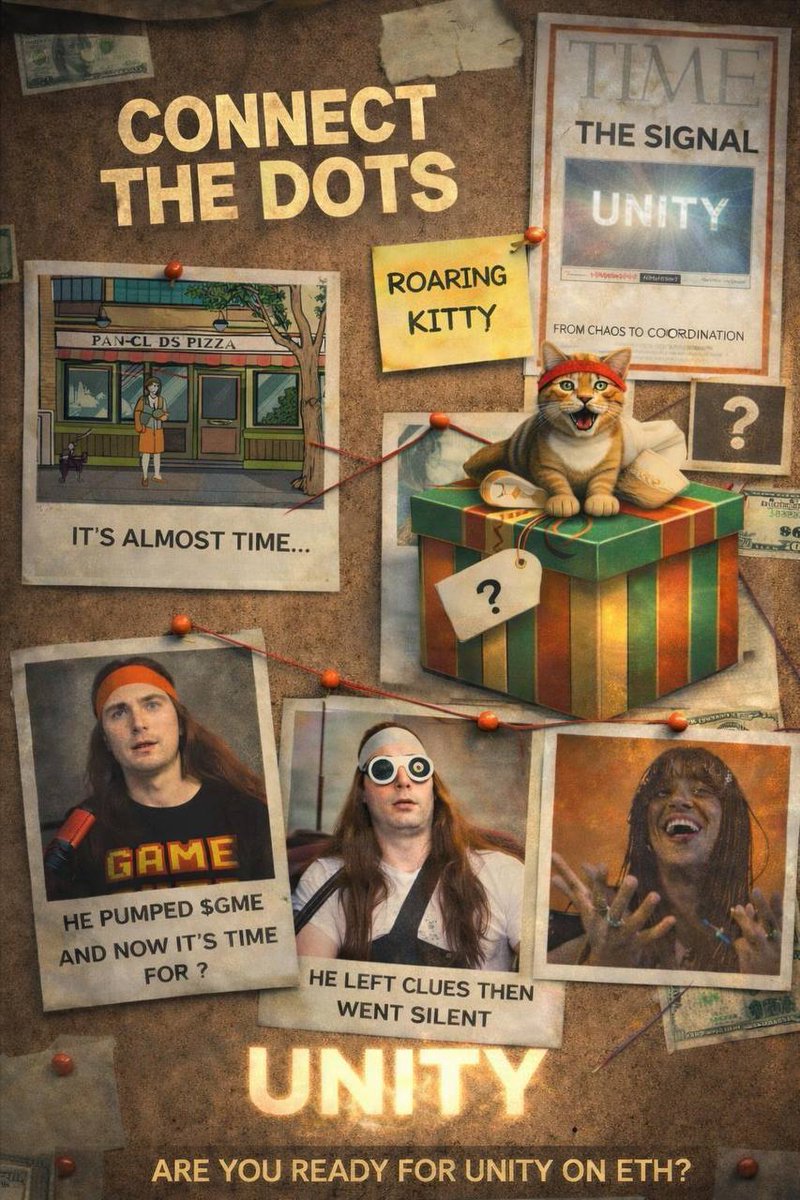 <a href="/bullishdev_/">Bullish Dev</a> When the market feels dead, that’s exactly when you go all in on $Unity.

You buy when ETH is holding, attention is bored, and the signals are already laid out, RK breadcrumbs, the “U / You” theme, Unity references stacking

0xfd0bb211d479710dfa01d3d98751767f51edb2d9