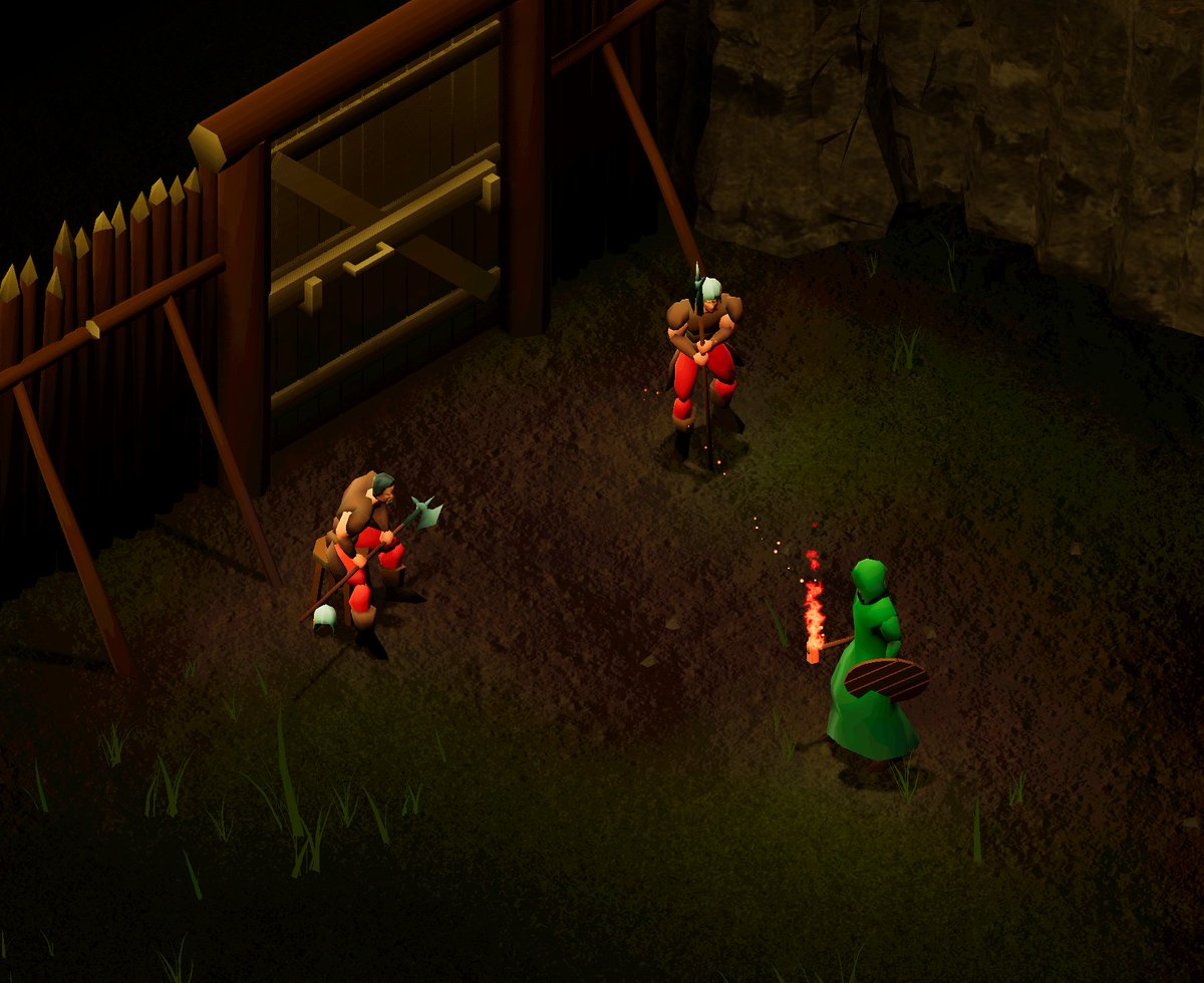 Adding guards to the town. Population is now at 7.