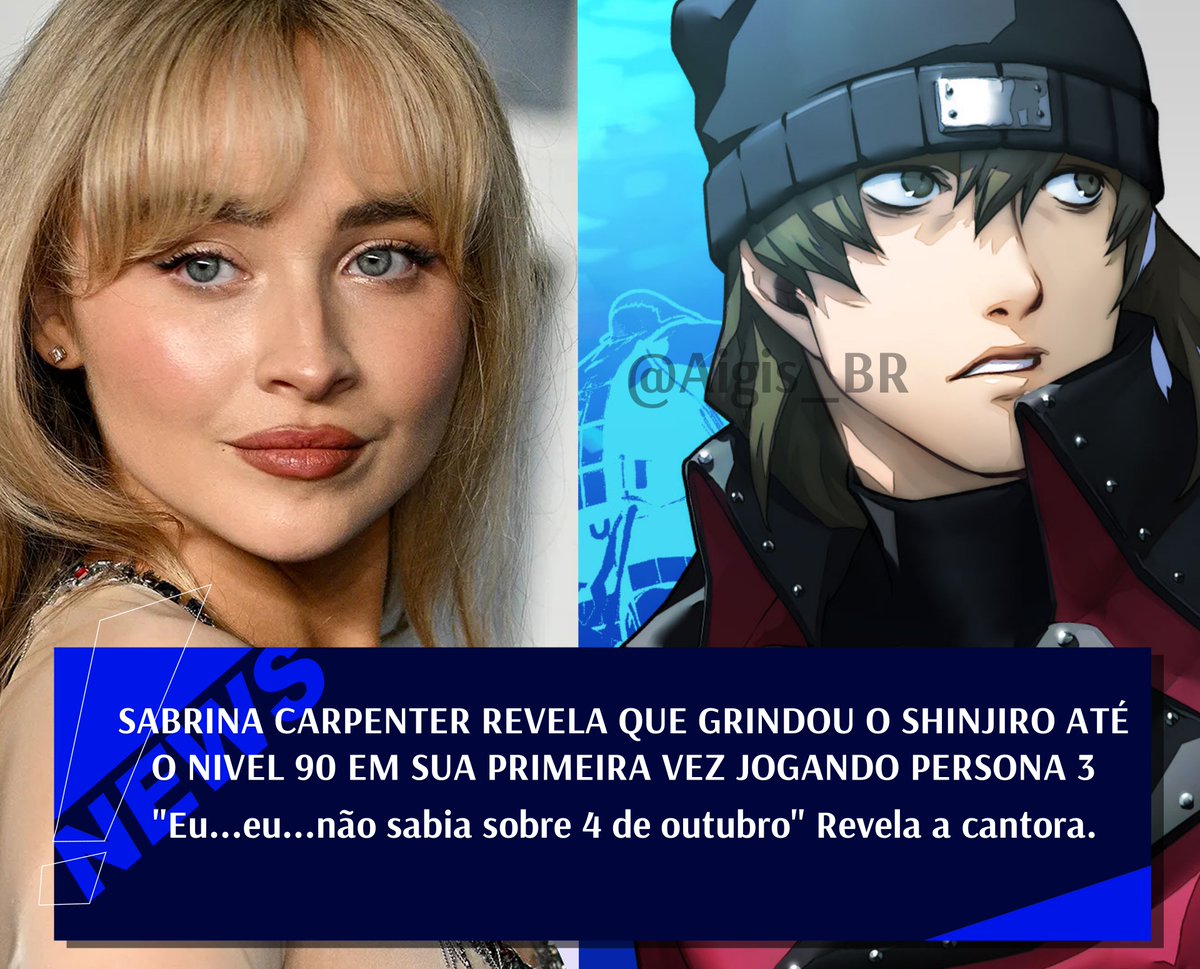 Aigis do jogo de sucesso persona 3 tweet media