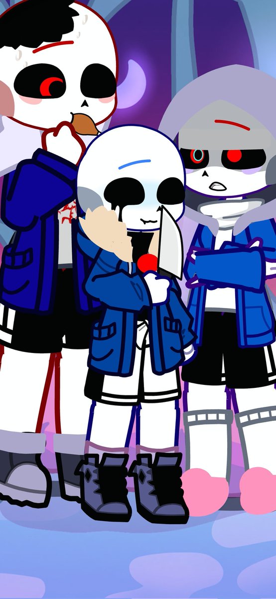 Ink_loveserror's tweet image. Killer started crushing on dust but outer has a crush on killer @Ancientdragon45