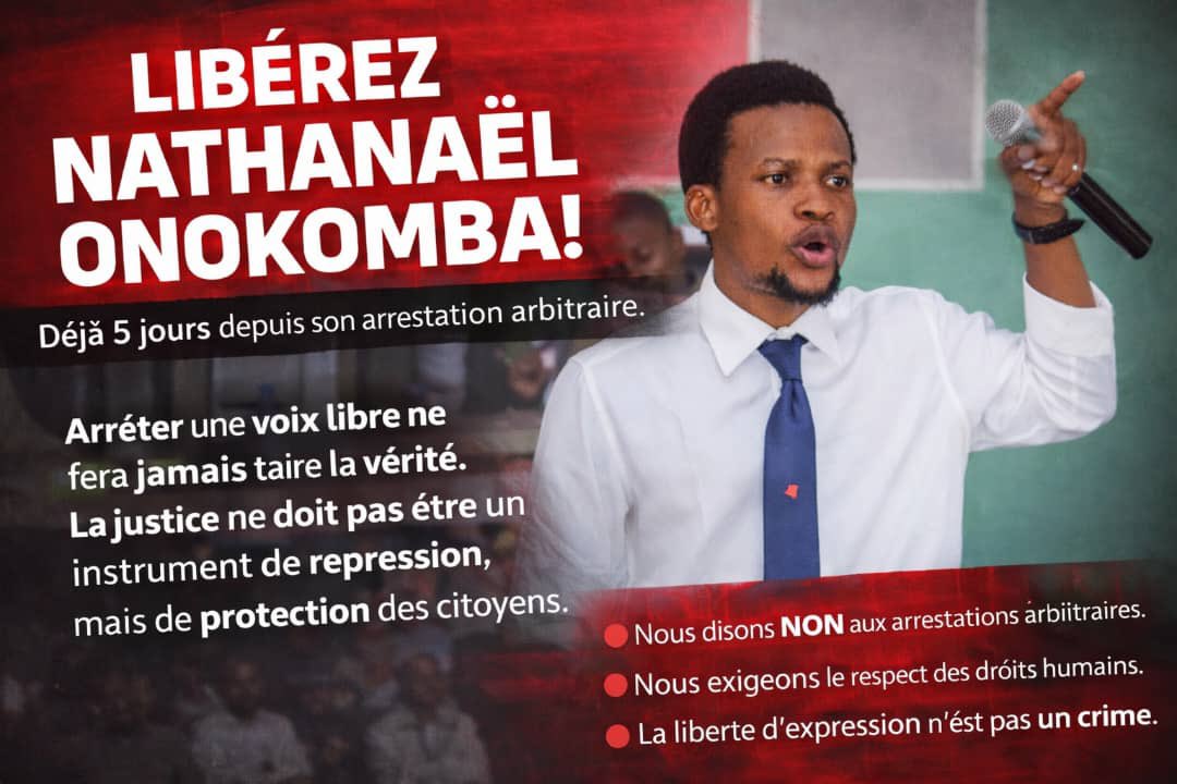 Libérez Nathanael ‼️

Cela fait six jours que Nathanaël est privé de sa liberté.
Six jours sans procédure régulière, sans information claire, sans respect de ses droits fondamentaux.

Dans ces conditions, parler encore de démocratie et d’État de droit sous le régime de Monsieur