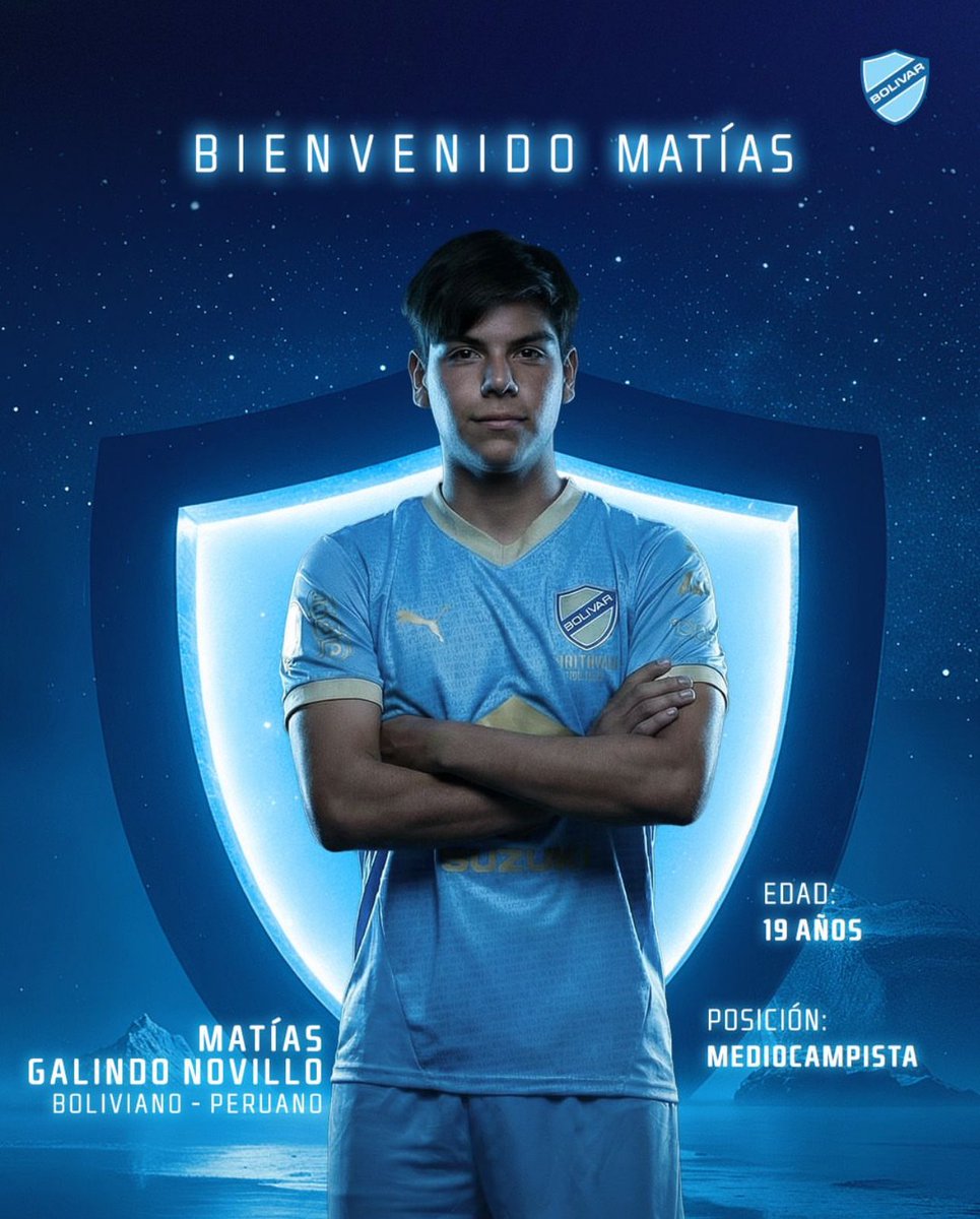 papi_pereda's tweet image. Matías Galindo 🇵🇪 (19 y/o) has signed with Club Bolivar the biggest football club in Bolivia 🇧🇴

He has represented the Bolivian Under-20 National Team. Last year he amassed 38 games for ABB having scored once. He is eligible to represent the Peruvian National Team.