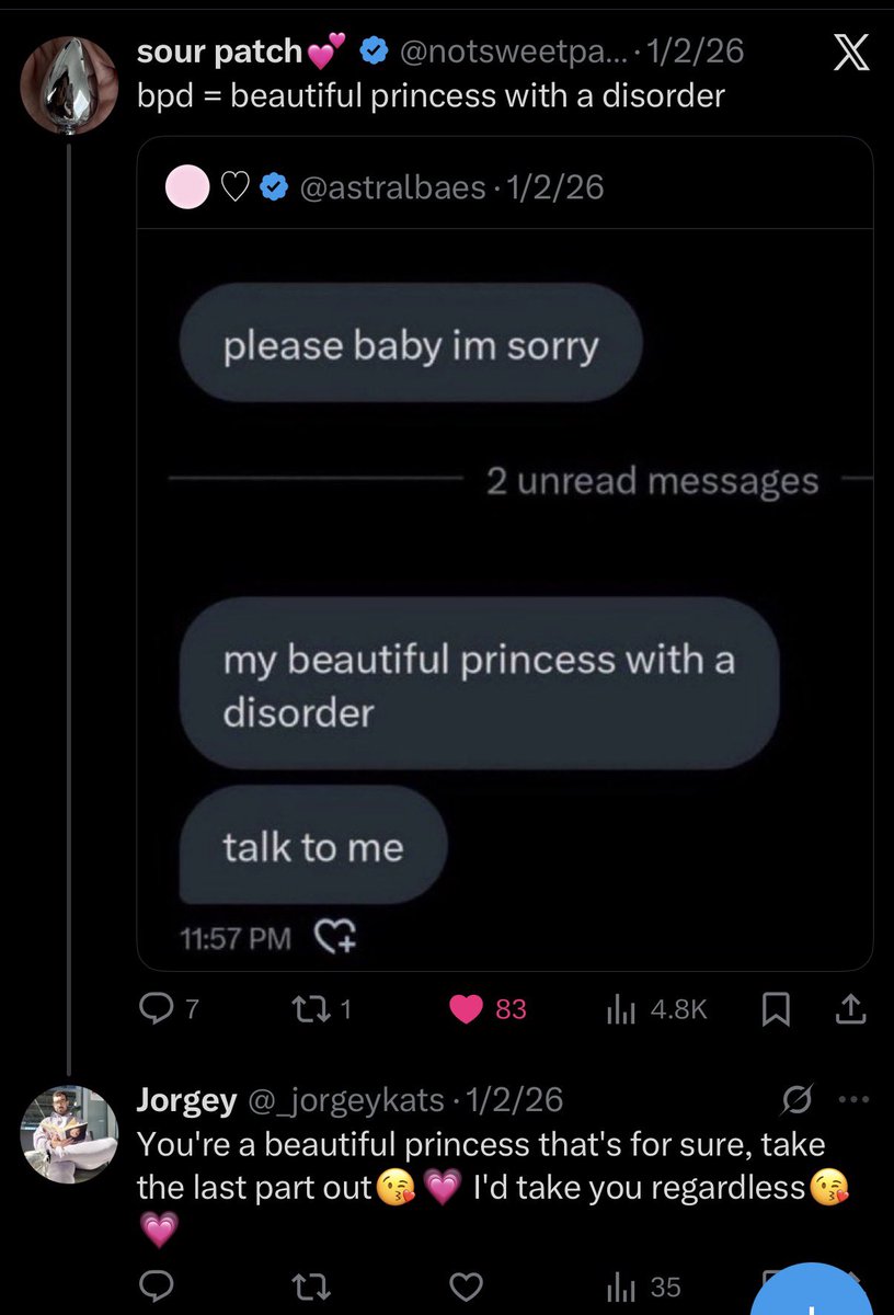 notsweetpatch's tweet image. @_jorgeykats this you?