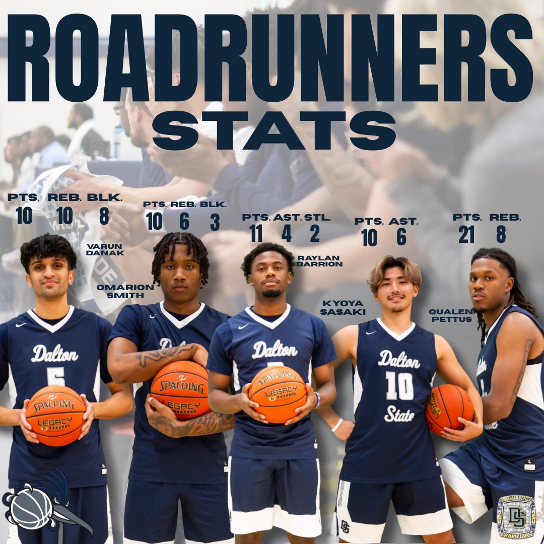 DStateBBall's tweet image. Roadrunner stats from yesterday’s game against Life!

#FAM1LY #BeepBeep