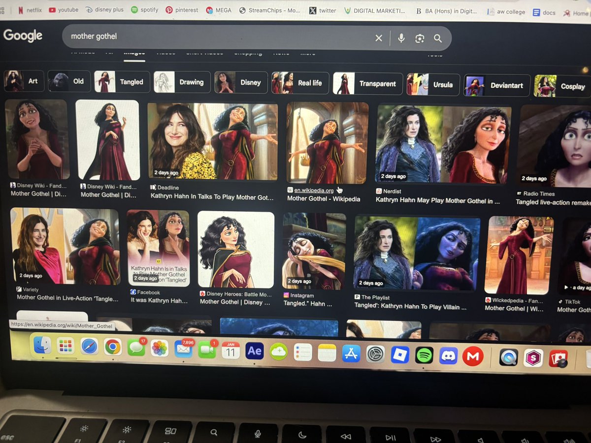 plazasfilms's tweet image. the fact that kathryn hahn is taking over the mother gothel google images