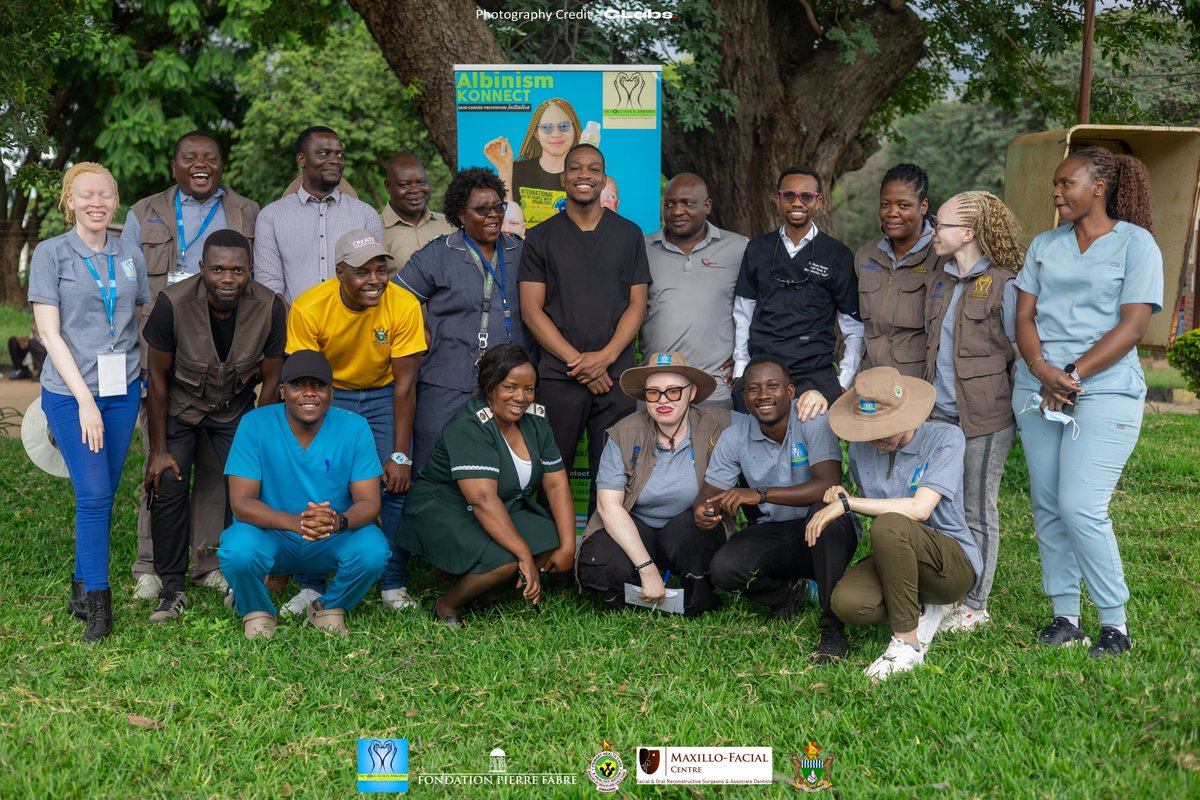 The_Tonga_Queen's tweet photo. Gokwe was a success, over 50 persons with albinism and 7 non-albino patients were seen by the specialists. Thank you Dr Mutangadura and Dr @Waynemanana + team for supporting the programme. I would like to also thank the @MoHCCZim PMD Midlands Dr Marry Muchekedza, DMO + team at Gokwe South District Hospital for facilitating the first of its kind Albinism Skin Cancer Screening