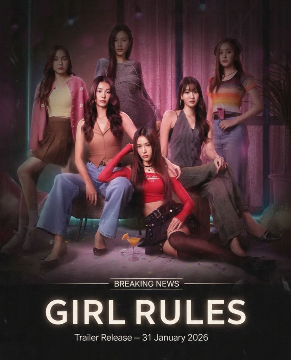 sugarformyfilm's tweet image. [Breaking News]
Official confirmation: Girl Rules trailer arrives 31 January 2026.

#GirlRulesSeries #NamtanFilm #น้ำตาลฟิล์ม