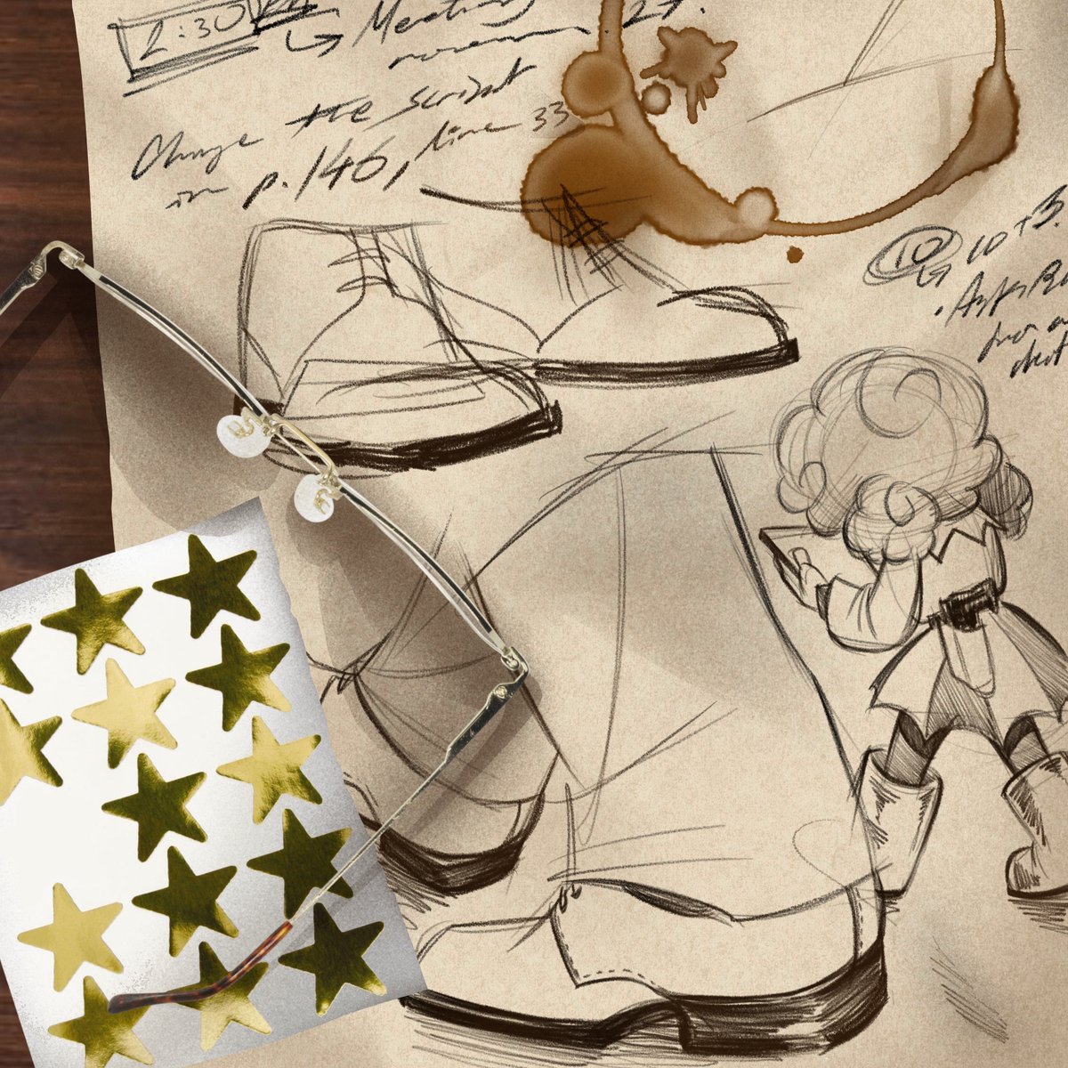 scarily_lacking's tweet image. Spamton's drawings in TV World. I like to think he liked to draw.

#DELTARUNE