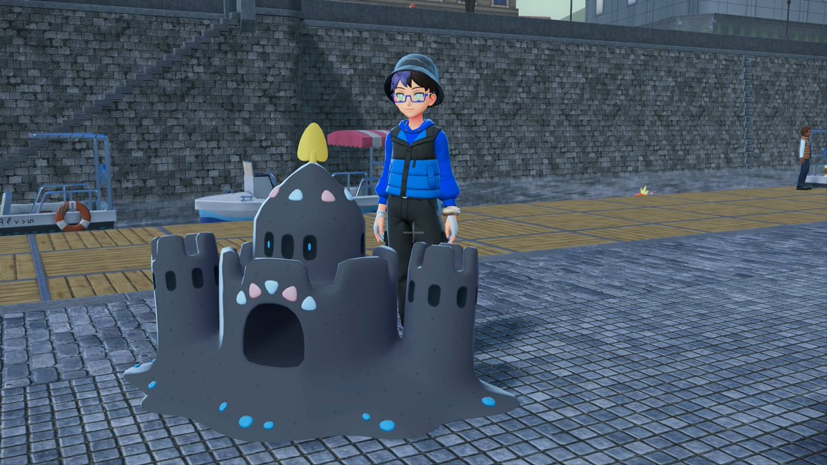 SuperFormIchi's tweet image. figured I'd get a castle to pair up with my knight Pokemon :P
#PokemonZA #Palossand