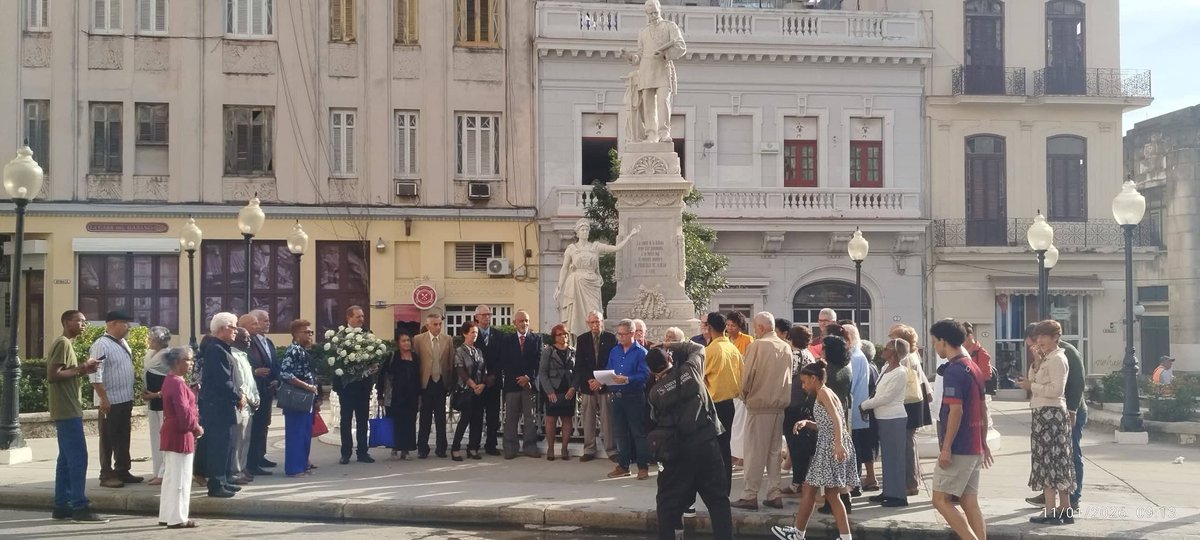 Con el homenaje al ilustre Ing. Francisco de Albear y Fernández de Lara, ante el monumento erigido en La Habana Vieja inició la celebración nacional por el Día del Ingeniero Cubano.
#Cuba