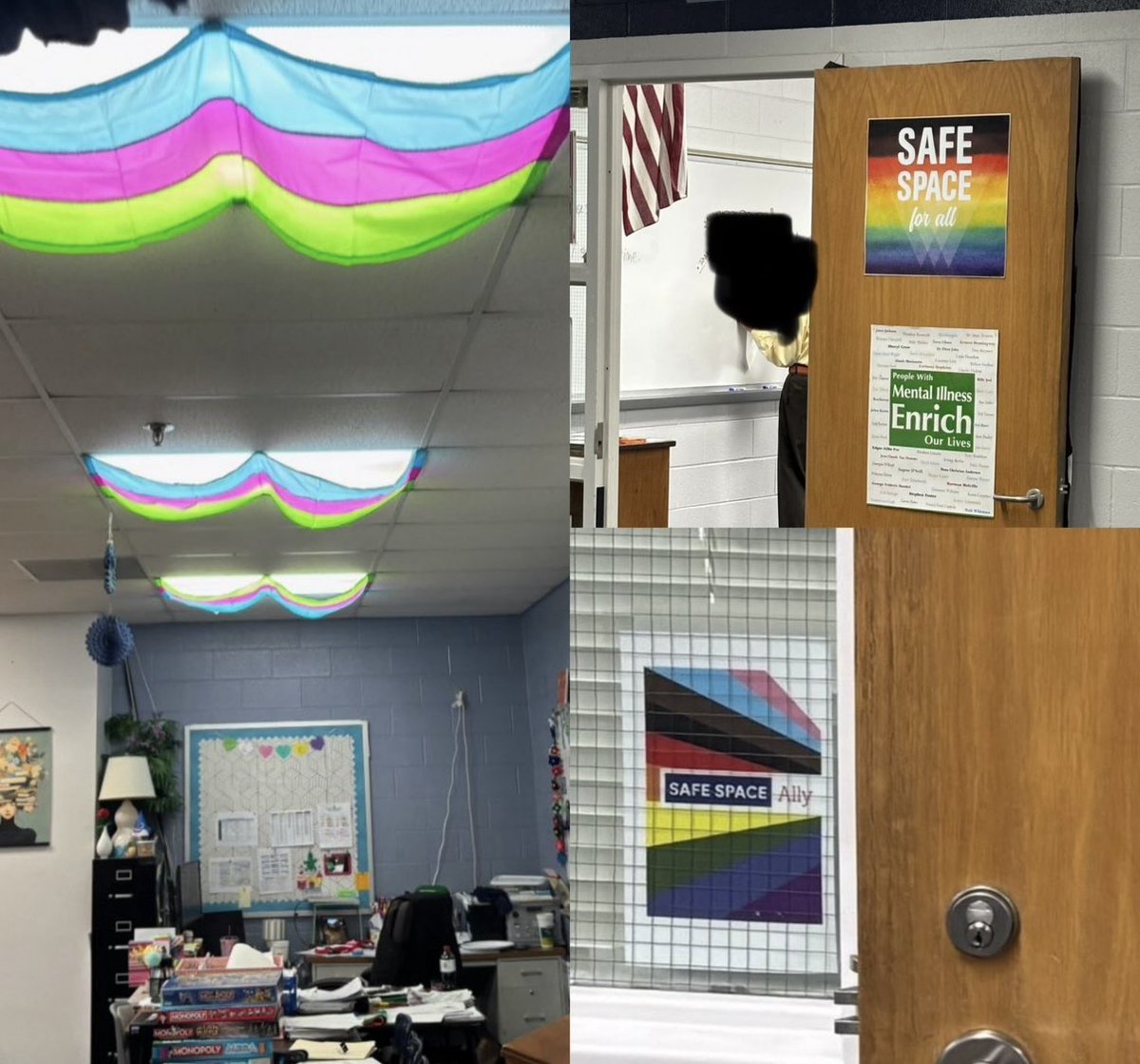 INBOX: Classroom in <a href="/hudsonohschools/">Hudson City Schools</a>. I’m told the principal made the teacher take all the lgbtq propaganda posters down but she quietly put it back up and nothing is being done.

This must be removed immediately.

The principal can be reached here: millerm@hudson.k12.oh.us