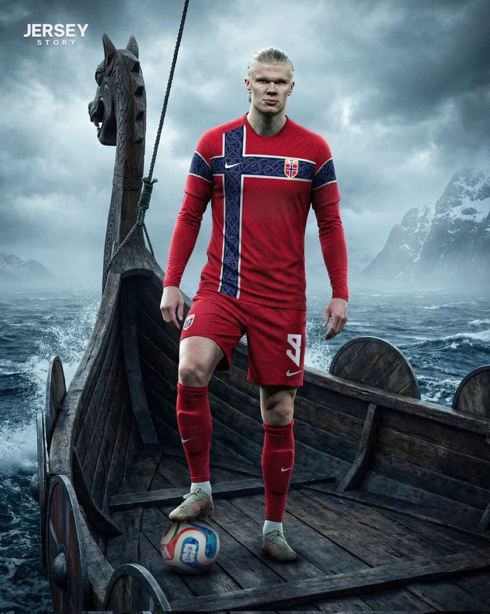 PrzemoPoznanski's tweet image. Koszulka Norwegów na Mundial wymiata!