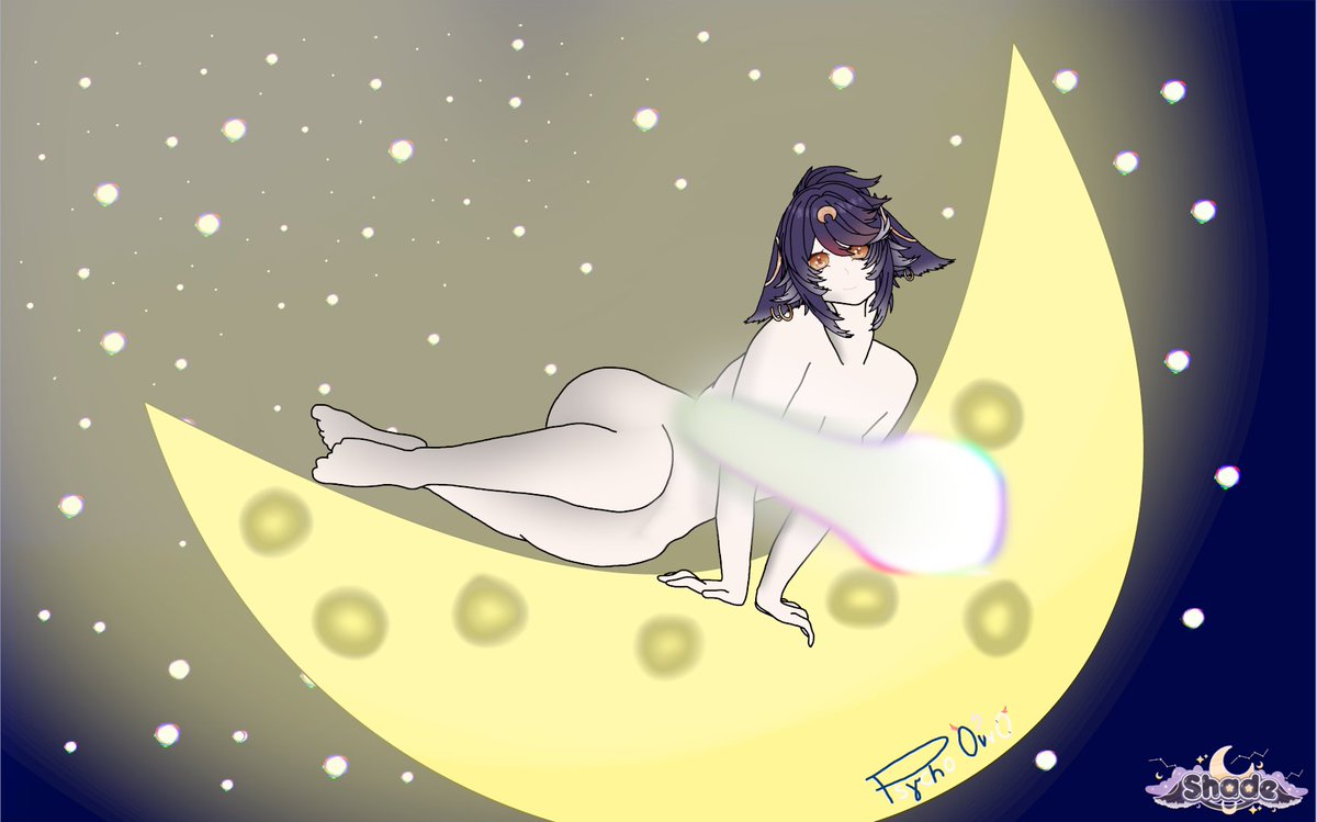 A little Fanart for <a href="/TheShadeVT/">Shade🌙</a> go check her out ^^

#art #artmoots #Vtuber