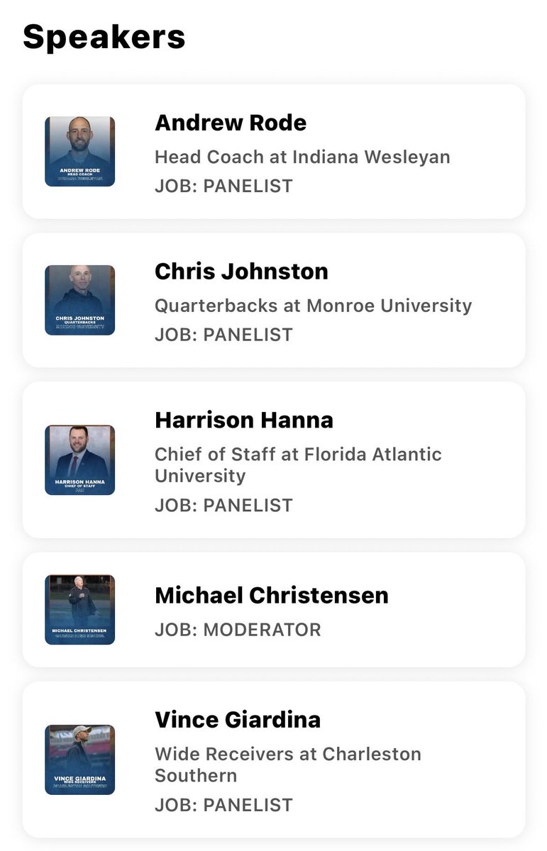 CompleteQB's tweet image. Coach Johnston will be on the National Coaches forum panel at @WeAreAFCA at 2pm. @mjcmustangs
@MonroeUniv